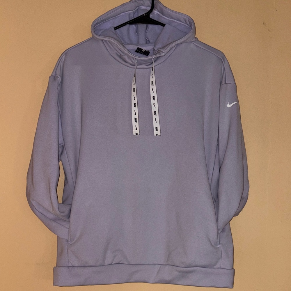 Nike Light Lavender Pullover Hoodie with Branded Drawcords